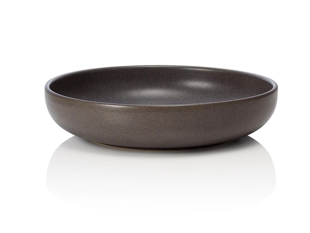 6x Schale Ø 22 cm, 750 ml Steinzeug ROCKZZERO One Stone Grey / dunkelgrau