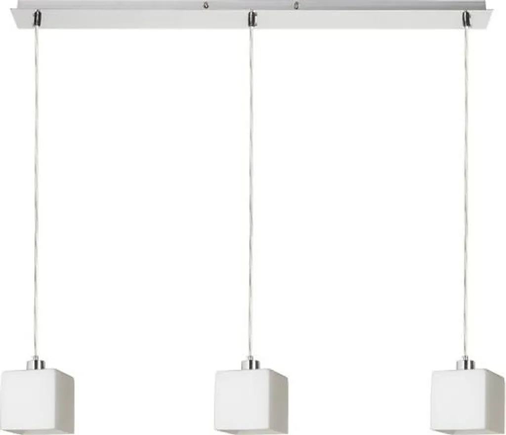 DADOS III 80 Sospensione LED E27 3x11W Vetro Opalino - Alta Efficienza