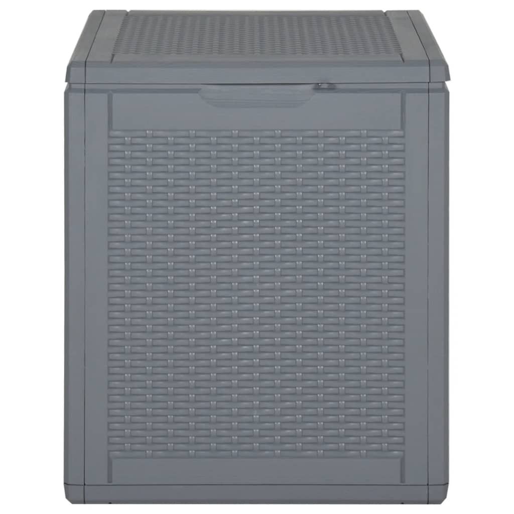 Cloris Designermöbel Gartenbox Grau PP Rattan 90 L - 2026Neu120288 - Gartenboxen
