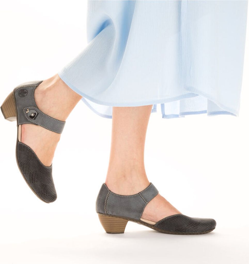 Rieker Komfort Pumps Damen 31353133353630 Blau 40 EU Produktbild 27