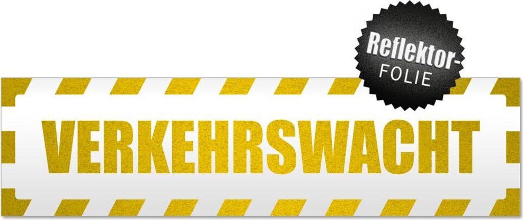 Verkehrswacht gestreift Magnetschild Schild magnetisch