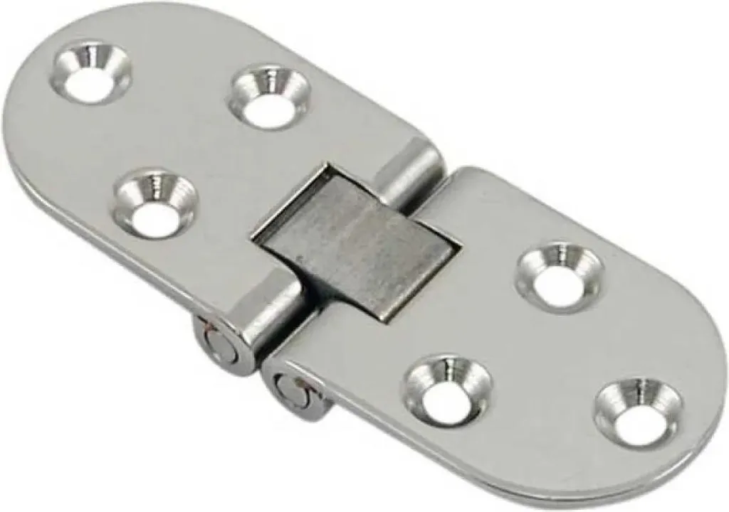 Charnière inox 80x30 mm Euromarine : Stop à la rouille sur vos tables x2