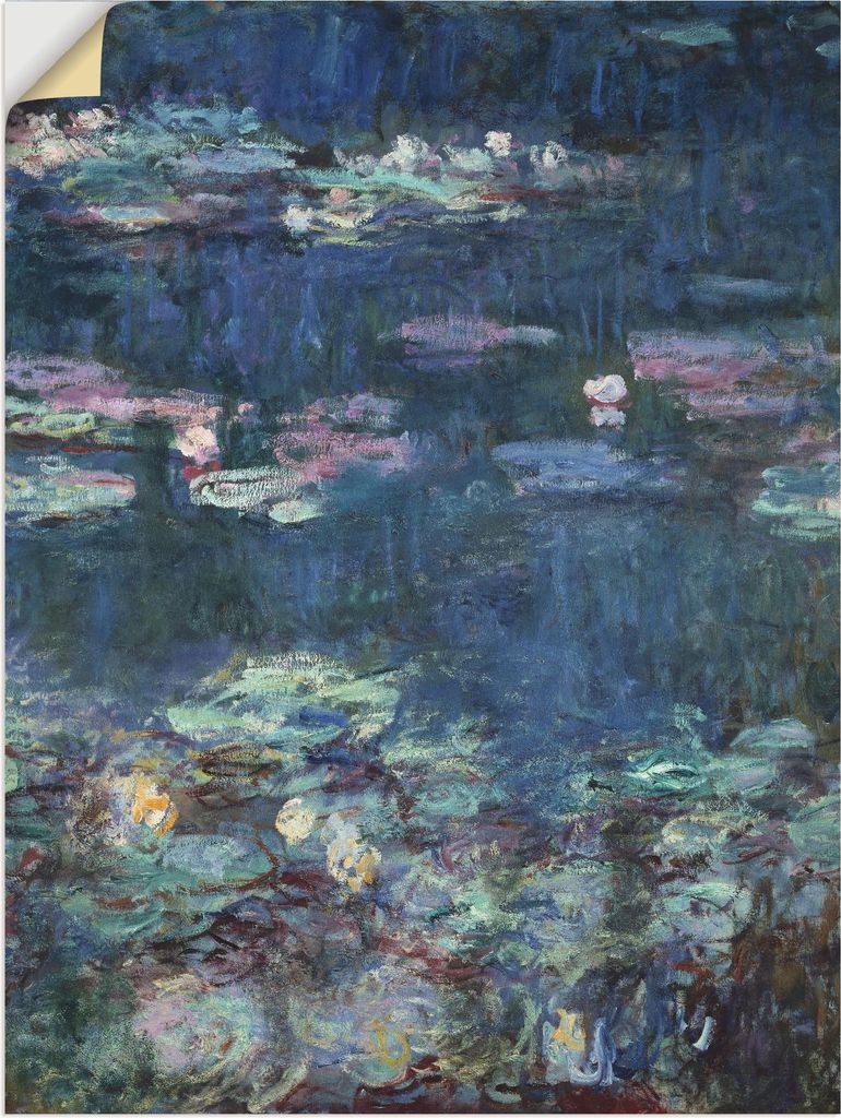 ARTland Wandbild, selbstklebend Seerosen. Detail. Größe: 90x120 cm