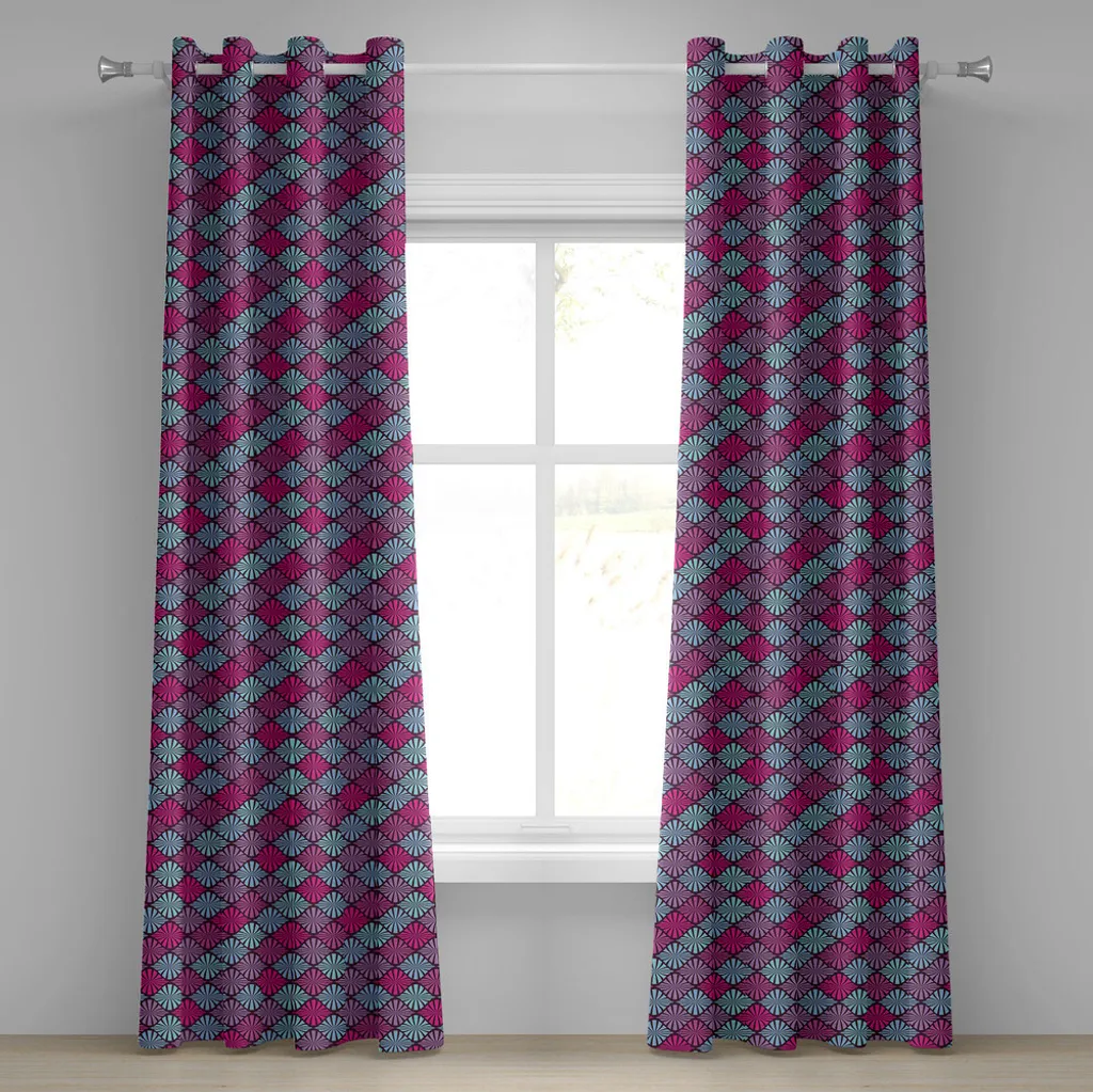Tenda con Occhielli ABAKUHAUS 280x175cm - Microfibra Tribale Africana