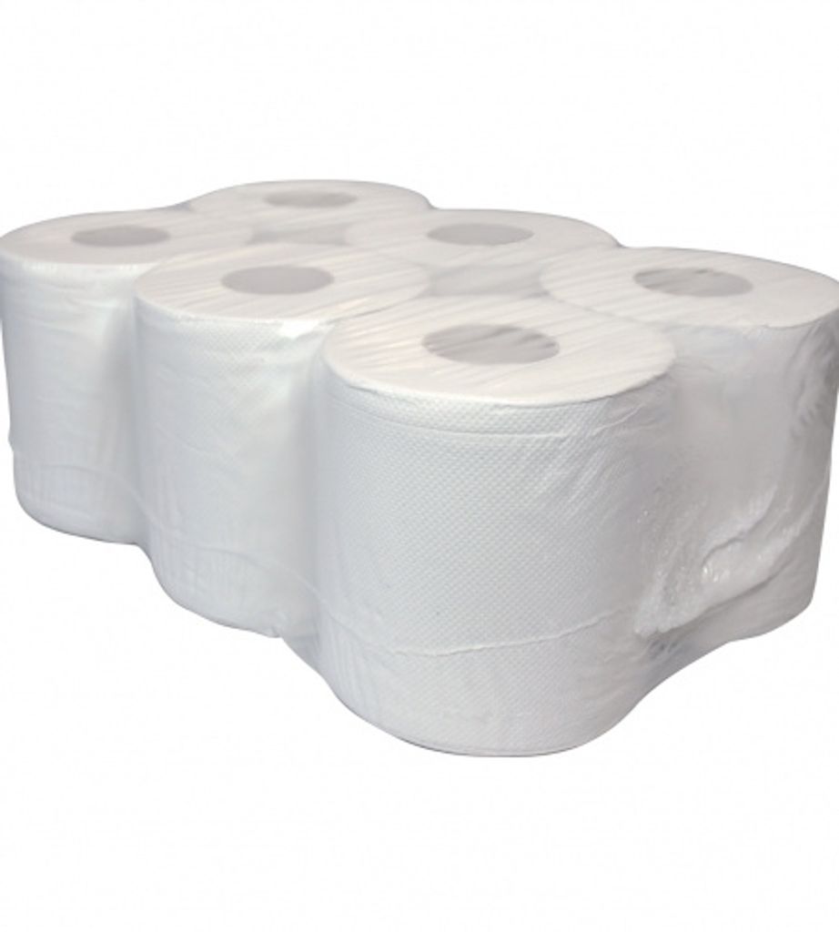 Euro Products Reinigungspapier Midi-Rolle 1-lagig Recycelt 19 cm x 300 m 6 Stück (P52314)