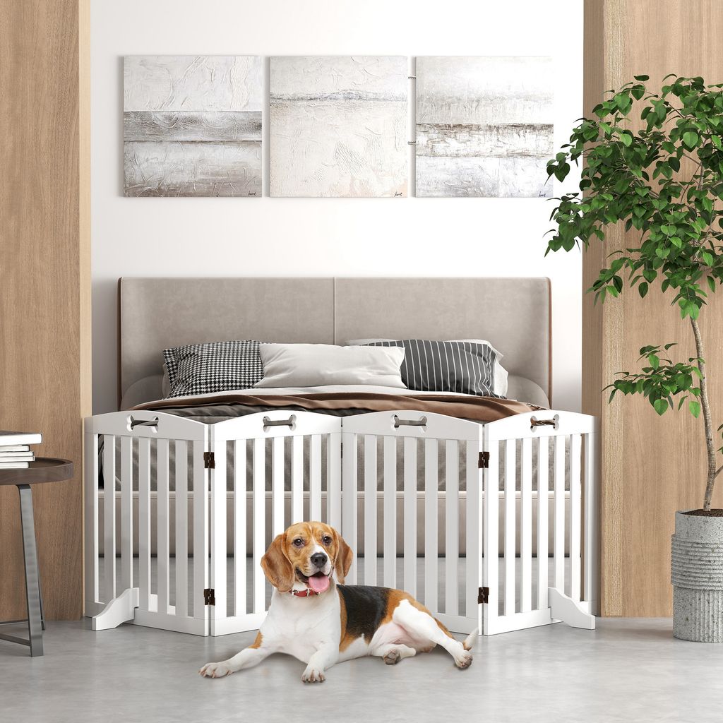 PawHut Dog Barrier wolnostojąca bramka ochronna z nóżkami, Zdjęcie produktu 