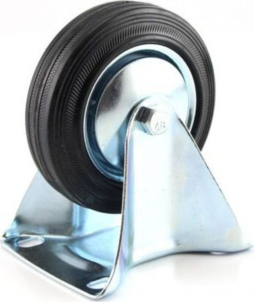 Bockrolle 125 x 37 mm - max. 100 kg Traglast schwarz