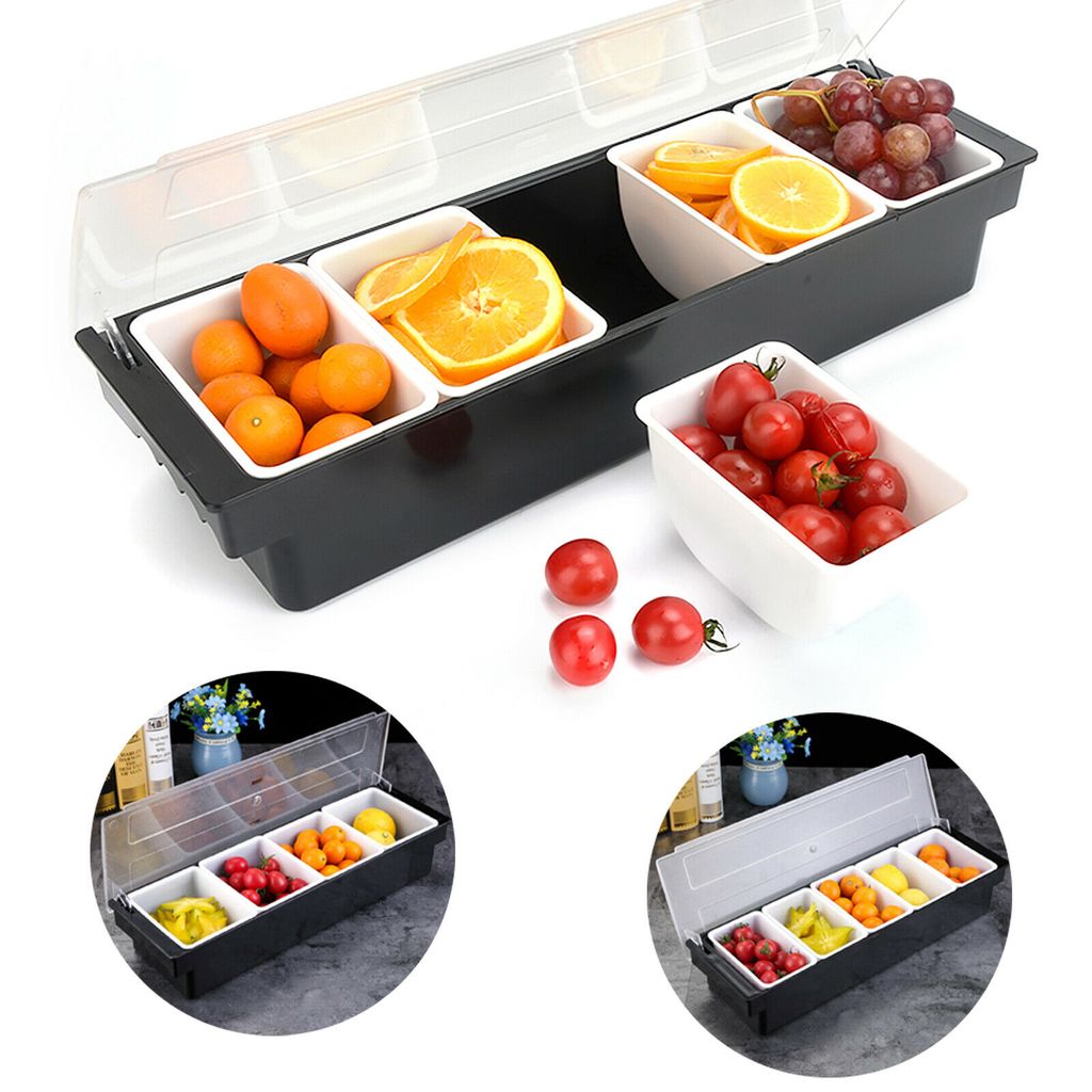 Bar Multifunktionale Obstkiste Mit Deckel Bar Zutatenbehälter Fruit Box NEU 