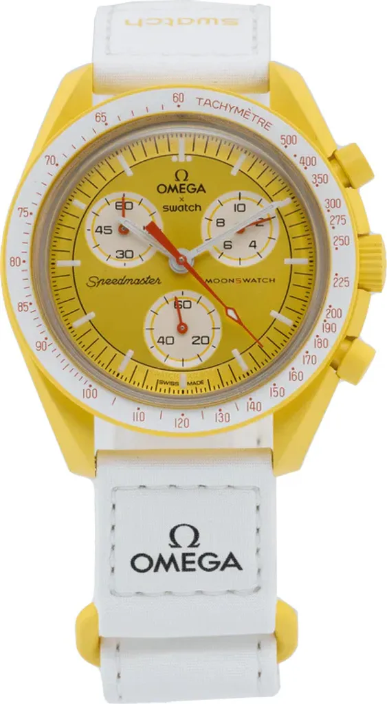 Montre de Sport Omega x Swatch Mission to Sun Jaune pour Collectionneur