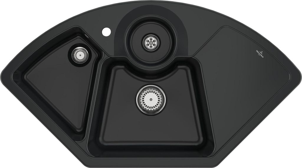 Villeroy & Boch 670801R7 Solo Eck Keramikspüle Eckspüle Produktbild 