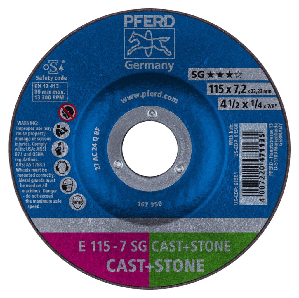 PFERD Grinding wheels SG CAST+STONE, 10 Stück(e)