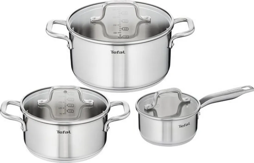 OFFERTA Set 3 Padelle Tefal Virtuoso - Il Miglior Acciaio Induzione