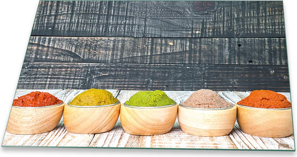 Protezione Piano Cottura Vetro 80x52 Spezie - Accessorio Cucina Top