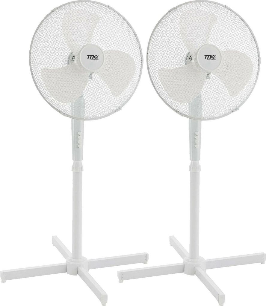 57 dB leiser Standventilator, höhenverstellbar bis 122 cm Autom. 80°-Oszillation mit Abschaltfunktion 3 Geschwindigskeitsstufen 40W geringes Betr...