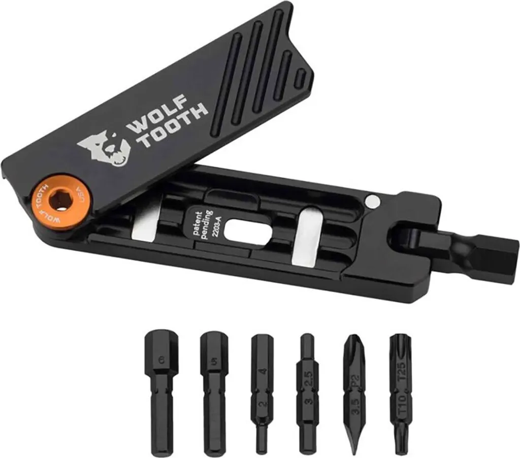 Multitool vélo Wolf Tooth - Clé hexagonale compacte avec 6 embouts