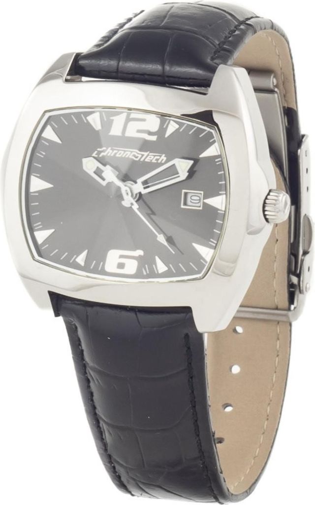 CHRONOTECH CT2188L-02 Armbanduhr. Quarz, schwarz. Uni.
