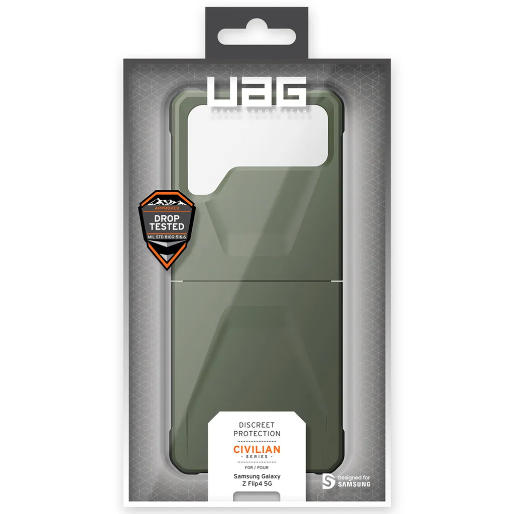 Coque Samsung Galaxy Z Flip 4 - UAG Hard Case en Plastique Vert Forêt