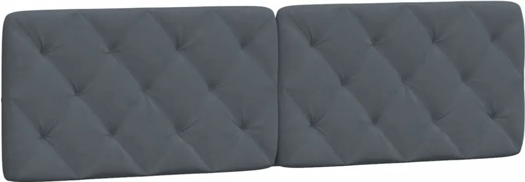 Cuscino Testiera Design 180 cm Velluto Grigio | Arredo Camera