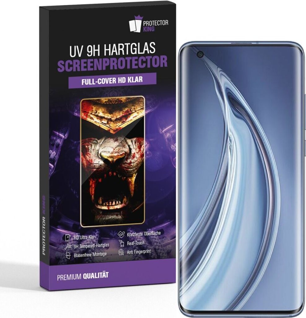 1x 9H Hartglas für Xiaomi Mi 10 FULL UV Liquid Kleber Panzerfolie Displayschutz HD Klar Panzerglas Schutzfolie Schutzglas