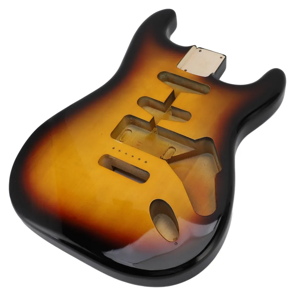 Corps guitare peuplier finition Sunburst 3 tons avec défonce type HSH - 8