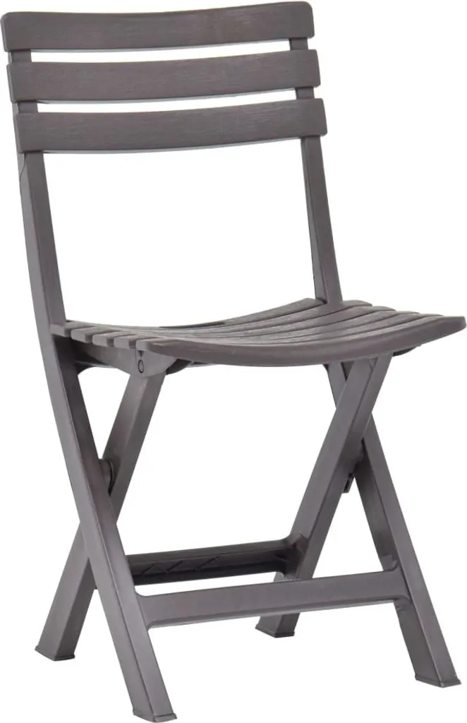 Chaises de jardin pliantes moka gain de place pour balcon et camping