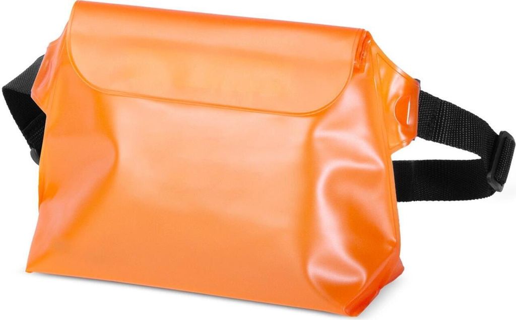 Conie Hüfttasche wasserdicht aus PVC Universal Handy Freizeit Tasche Outdoor Hülle Regenfest Aufbewahrung Geldbörse in Orange
