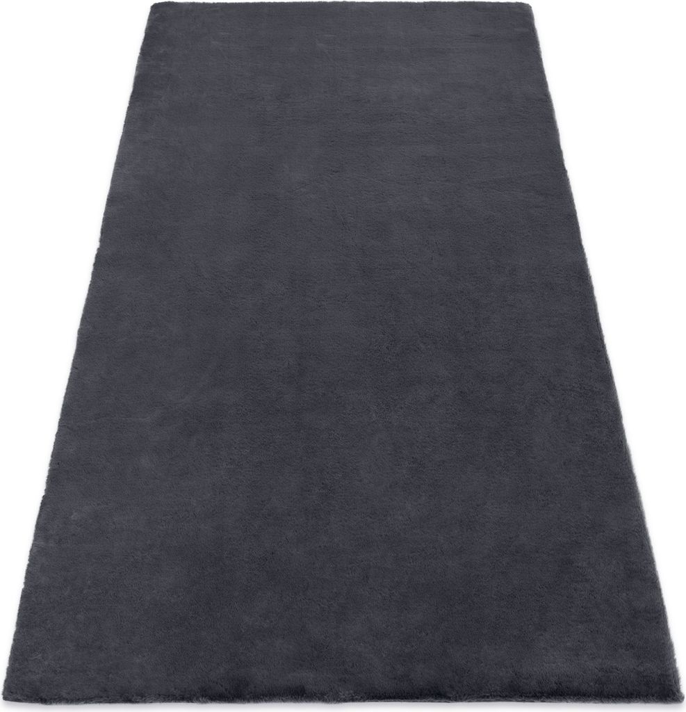 Teppich BUNNY grau IMITATION VON KANINCHENPELZ Grau 160x220 cm