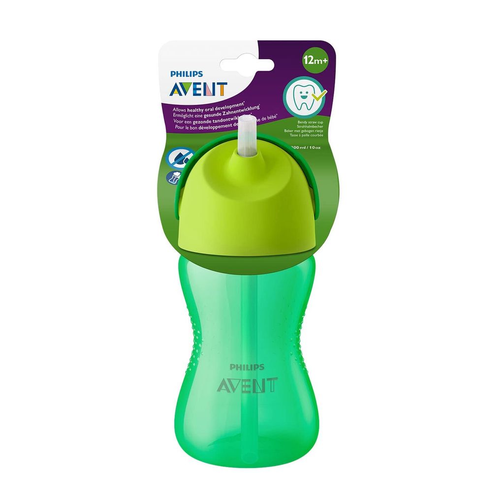 Philips AVENT SCF798/01 Strohhalmbecher, aus Silikon, grün Produktbild 