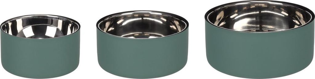 Flamingo Futter- und Trinknapf Xara rund grün, Fassungsvermögen: 1,9 l