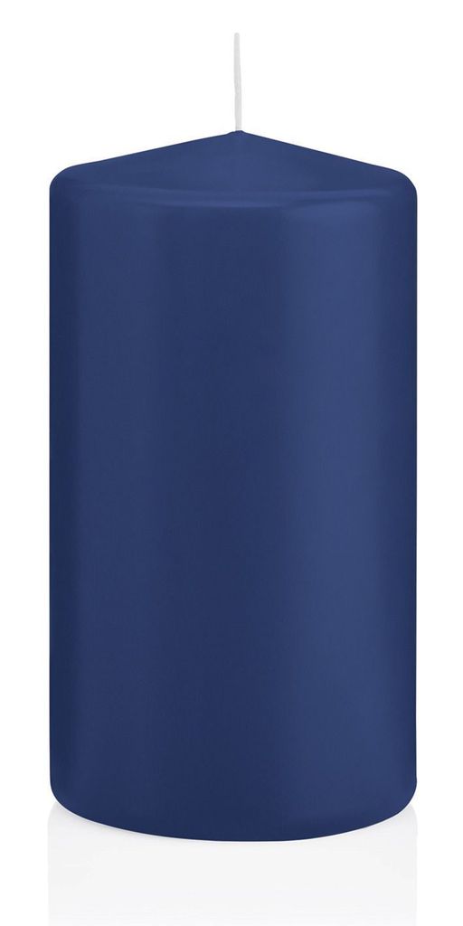 Stumpenkerze 130x70mm dunkelblau 218154006 Produktbild 