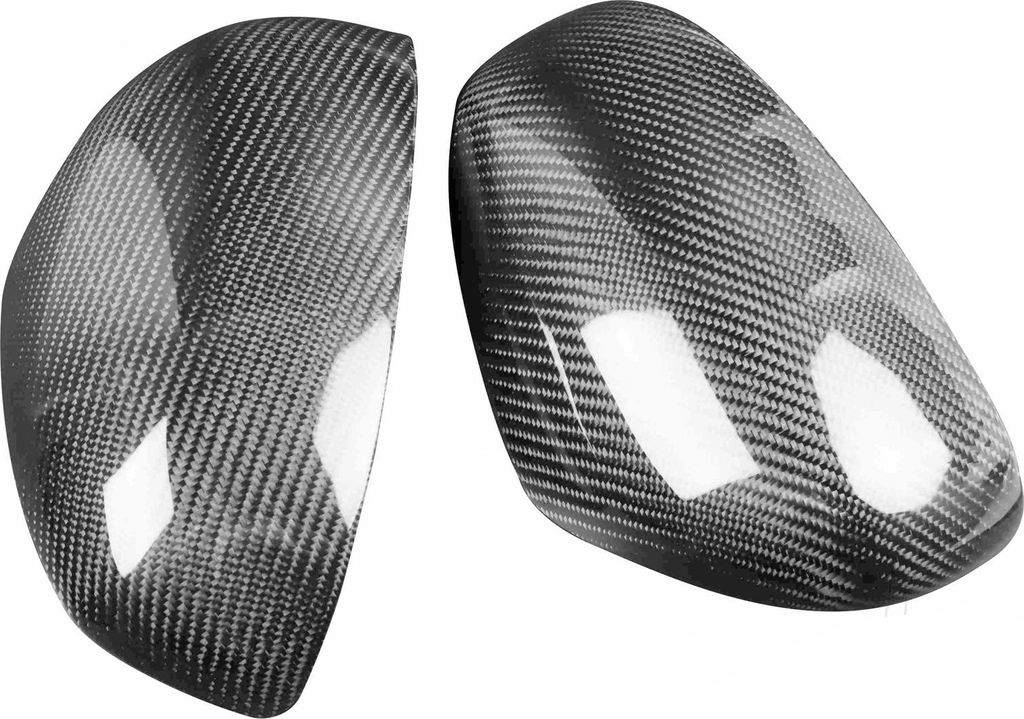 Paar Rückspiegelabdeckungen aus Kohlefaser, passend für Smart Fortwo 2009–2014