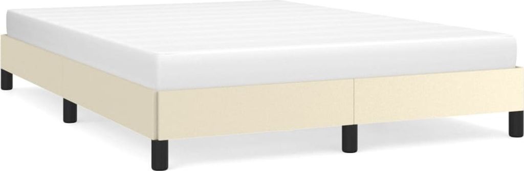 "2026 Aktion"Bettgestell/Doppelbett ️Hochwertiges - Polsterbett Erwachsene/r /Kind - Creme 140x200cm Kunstleder - Klassische Betten NeuMöbel979989