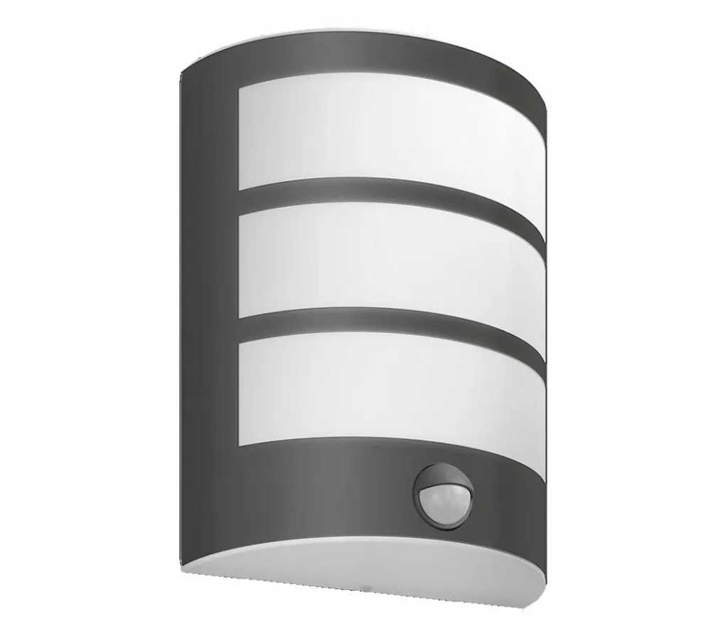 Applique extérieure Philips Python IR Anthracite avec détecteur de mouvement