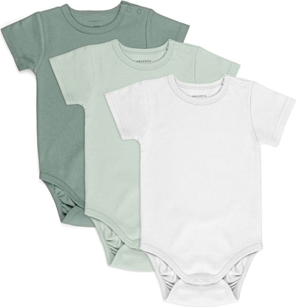 LaLoona Baby Body Kurzarm 3er Pack - G