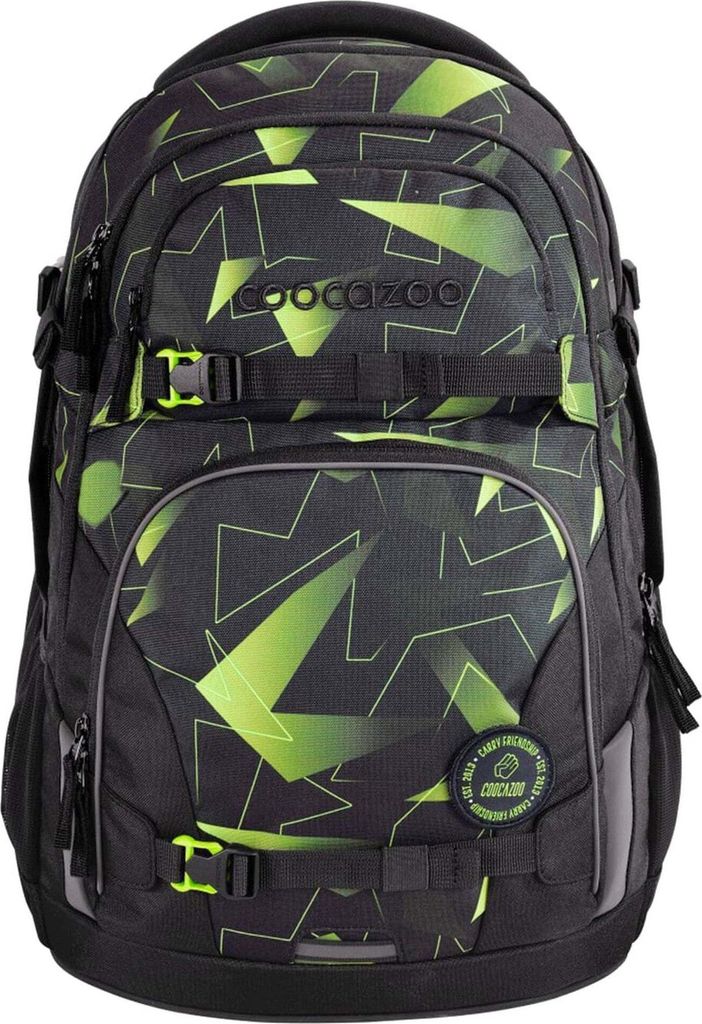 coocazoo Schulrucksack PORTER Lime Flash Produktbild 