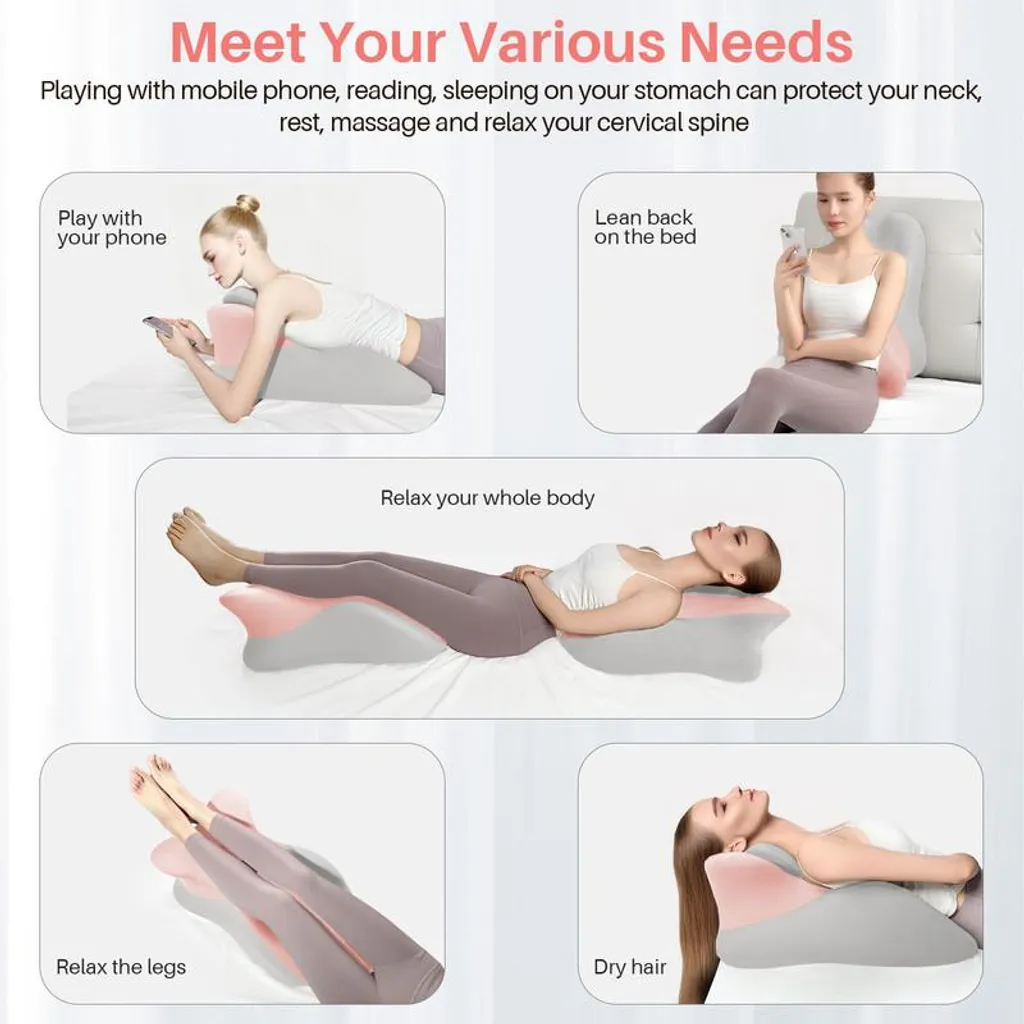Coussin cervical ergonomique : soulagez les douleurs cou et nuque - 4