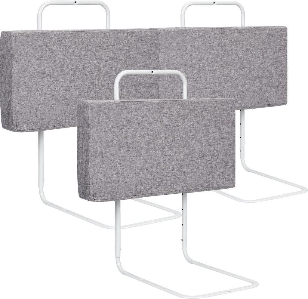 Clanmacy 3X 60cm Bettschutzgitter Bettgitter Kinder Höhenverstellbares Gitterbettgitter Bettfallschutz Kinderbettgitter Baby Für Kleinkinder Oder...