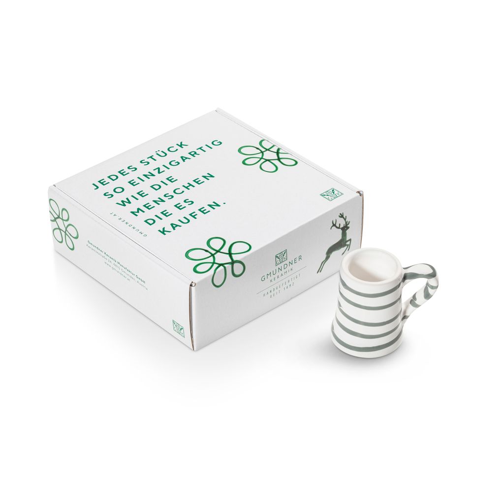 Gmundner Keramik Graugeflammt Panák 5,5 cm v krabičce