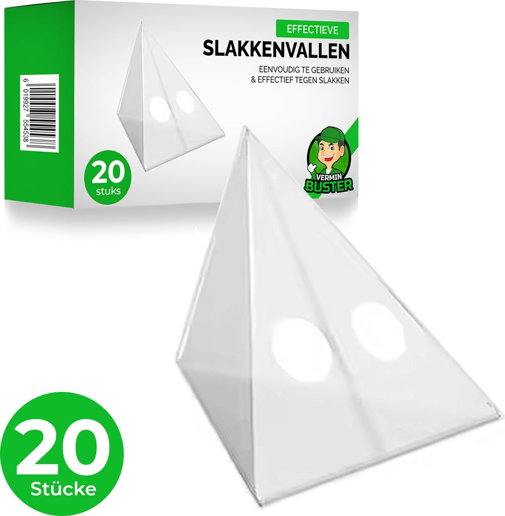 VerminBuster Schneckenfalle 20 Stück - Schneckenfänger - Schneckenfallen Bier - Schneckenabwehr - Alternative Schneckenkorn / Schneckengift