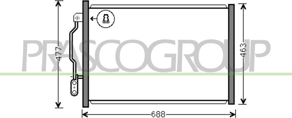 PRASCO ME526C003 Kondensator Klimaanlage Klimakondensator passend für MERCEDES-BENZ S-Klasse Limousine (W221)