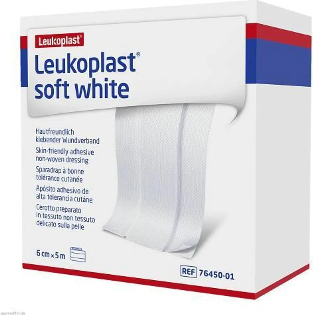 Leukoplast gesso bianco morbido 6 cm x5 m rotolo 1 pz