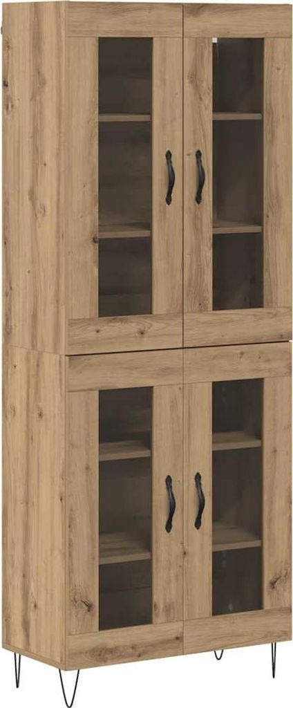 Highboard Artisan-Eiche 69,5 x 34 x 180 cm Holzwerkstoff