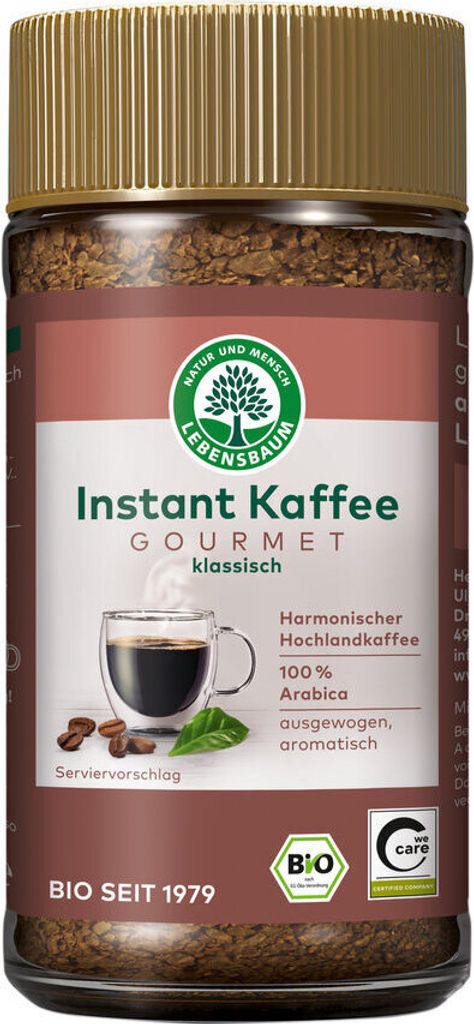 100 % GOURMET ARABICA-KAFFEE, LIOFILISIERT, 100 g – LEBENSBAUM