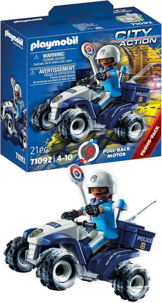 PLAYMOBIL City Action 71092, Police, 4 an(s), Multicolore, Image du produit 