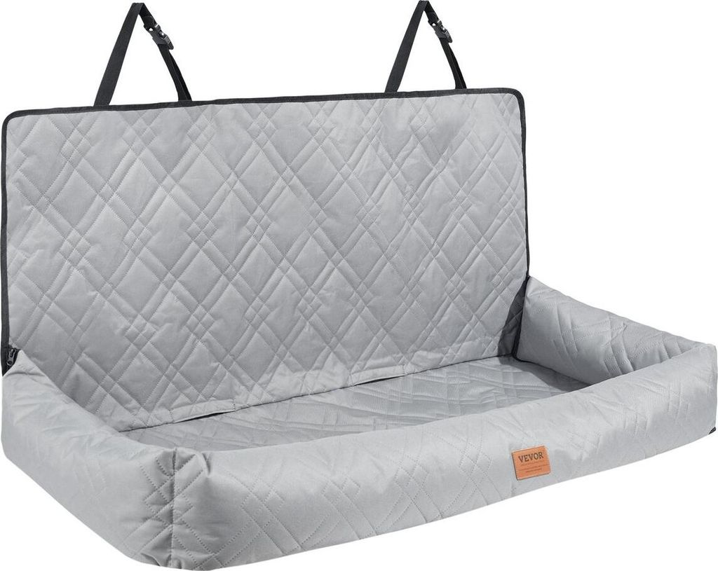 Dog Booster Car Seat Pet Car Seat for Medium Large Dog up to 100 lbs Gray