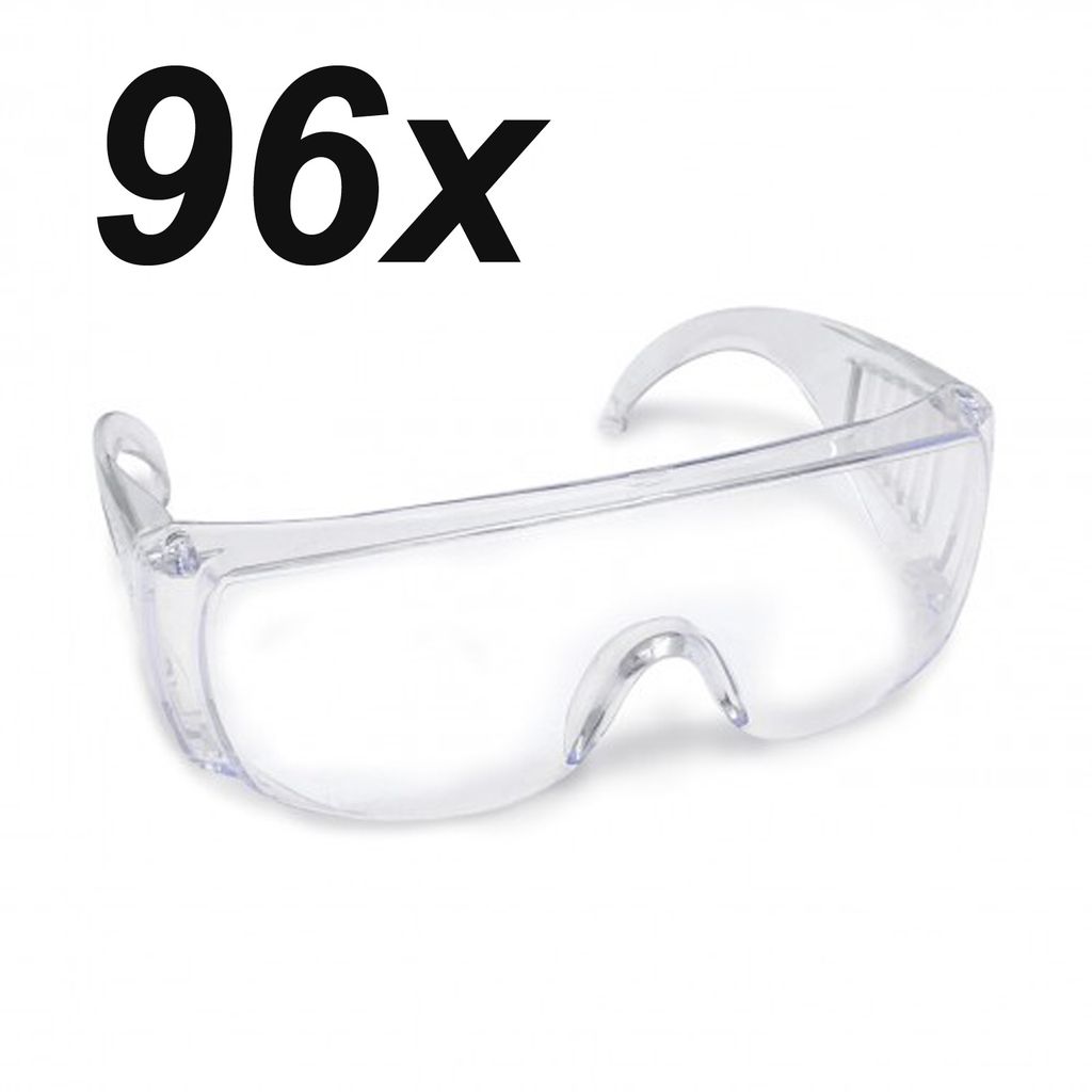 96er Set Schutzbrille Transparent Arbeitsschutzbrille Augenschutz Sicherheitsbrille Arbeitsbrille