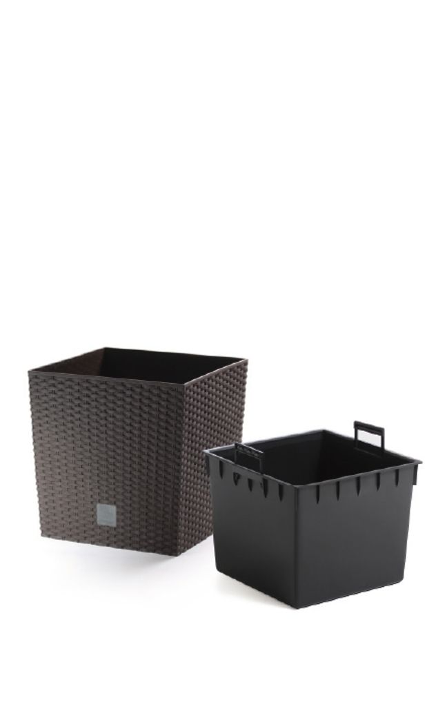 Blumentopf + Einsatz Blumenkübel Rattan RATO LOW DRTS325L Produktbild 28