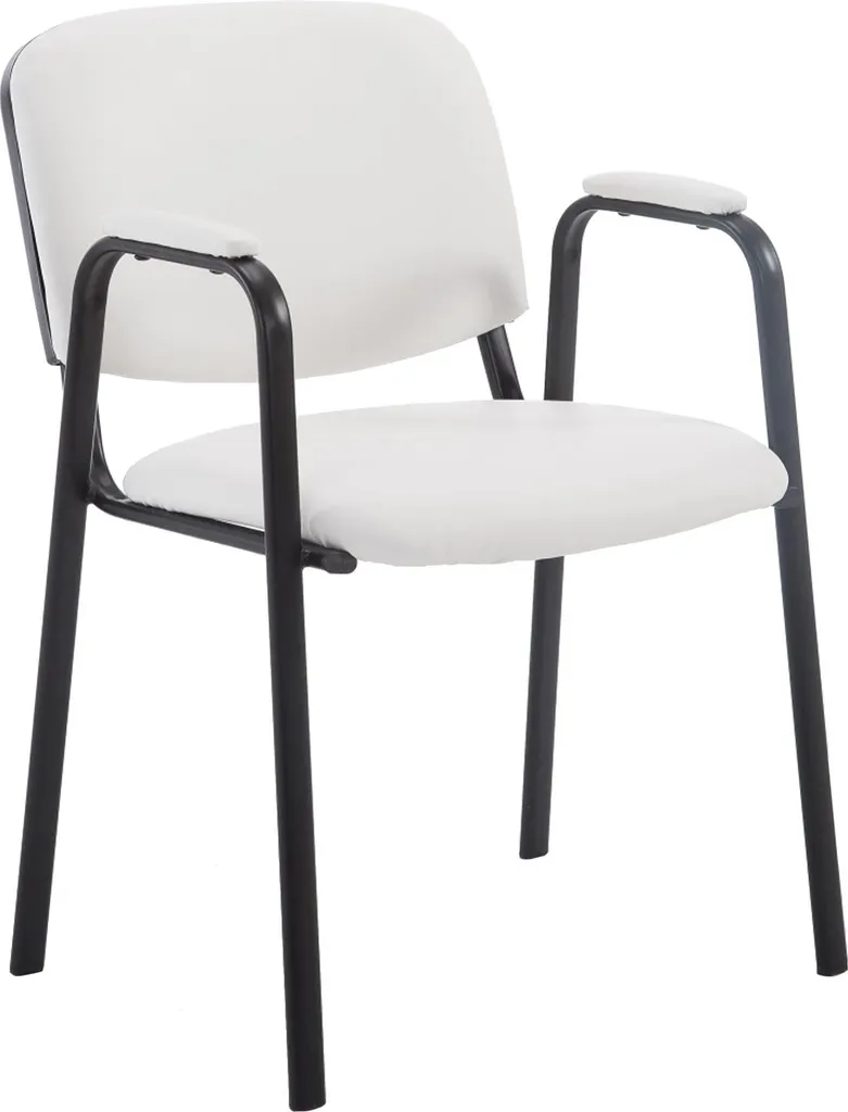 Siège visiteur Ken PRO similicuir - Chaise de conférence piètement luge