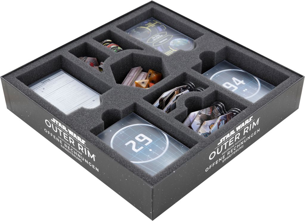 Feldherr Schaumstoff-Set für Star Wars: Outer Rim - Offene Rechnungen - Brettspielbox
