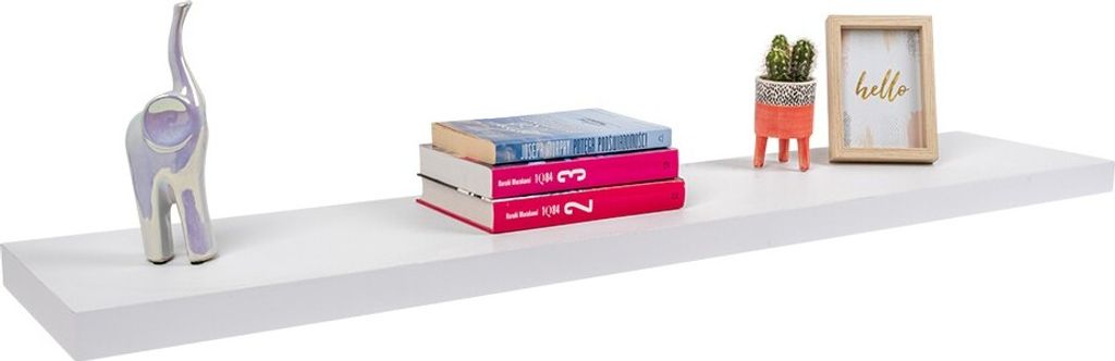 Bücherregal Wand,  Wandregal - 118x24 cm, Regal Wand, Produktbild 